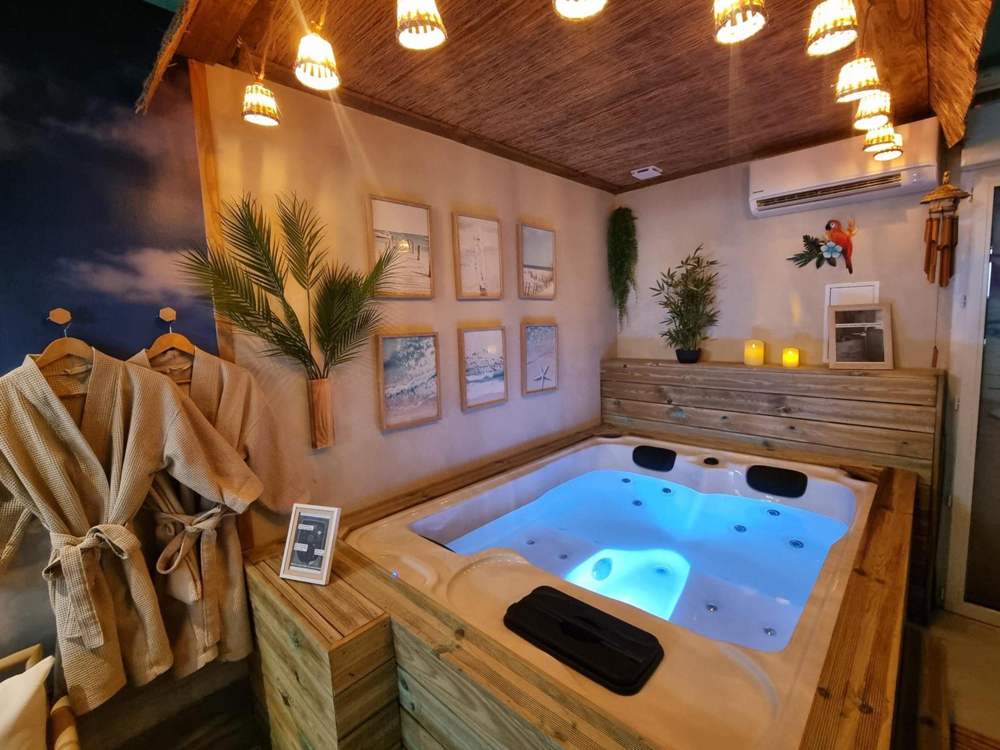 Les Spas De La Mer, Appart&Spa Aloha, 100M De La Plage, Plein Coeur Du Grau 르그로뒤후아 외부 사진