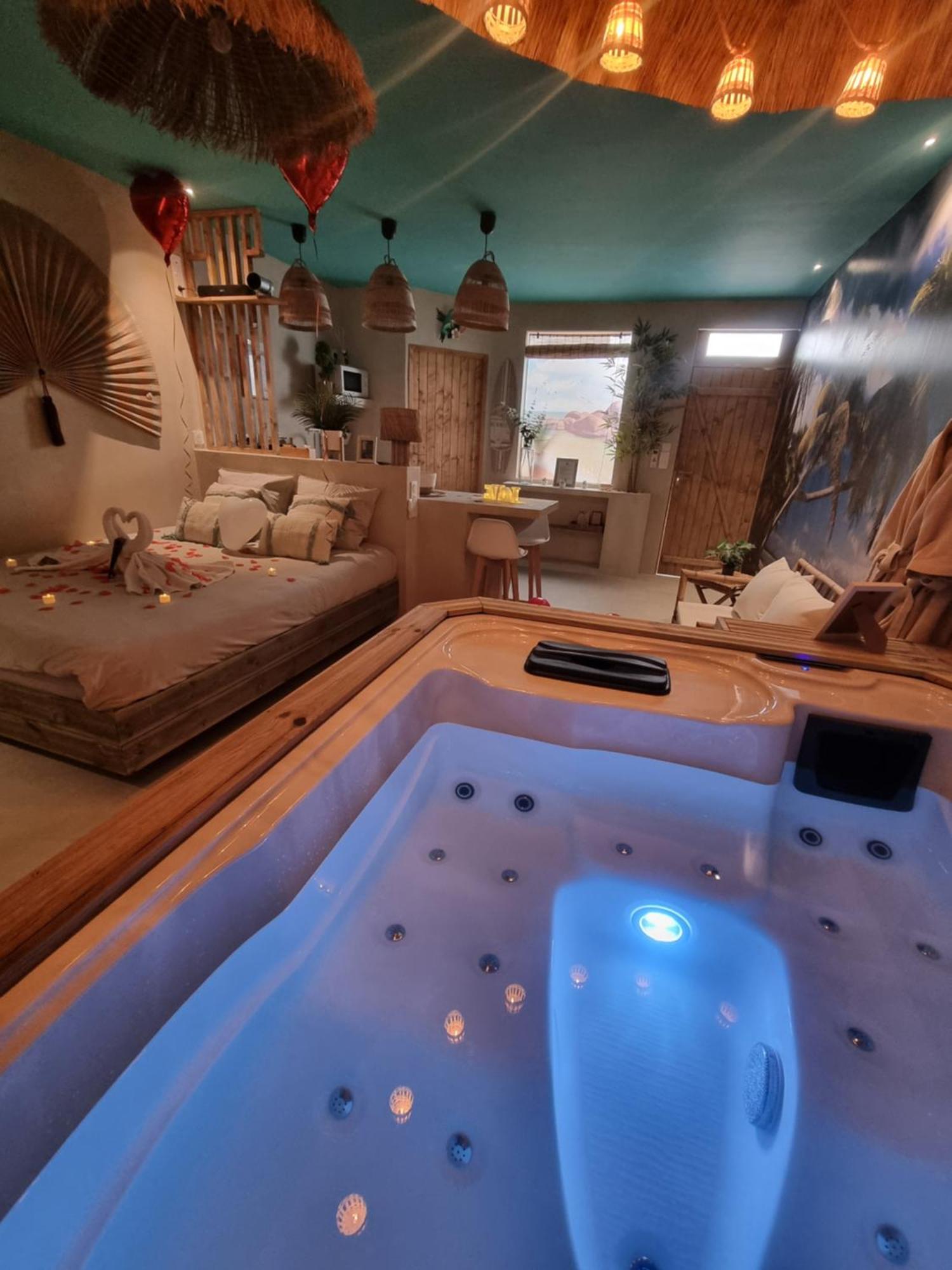 Les Spas De La Mer, Appart&Spa Aloha, 100M De La Plage, Plein Coeur Du Grau 르그로뒤후아 외부 사진
