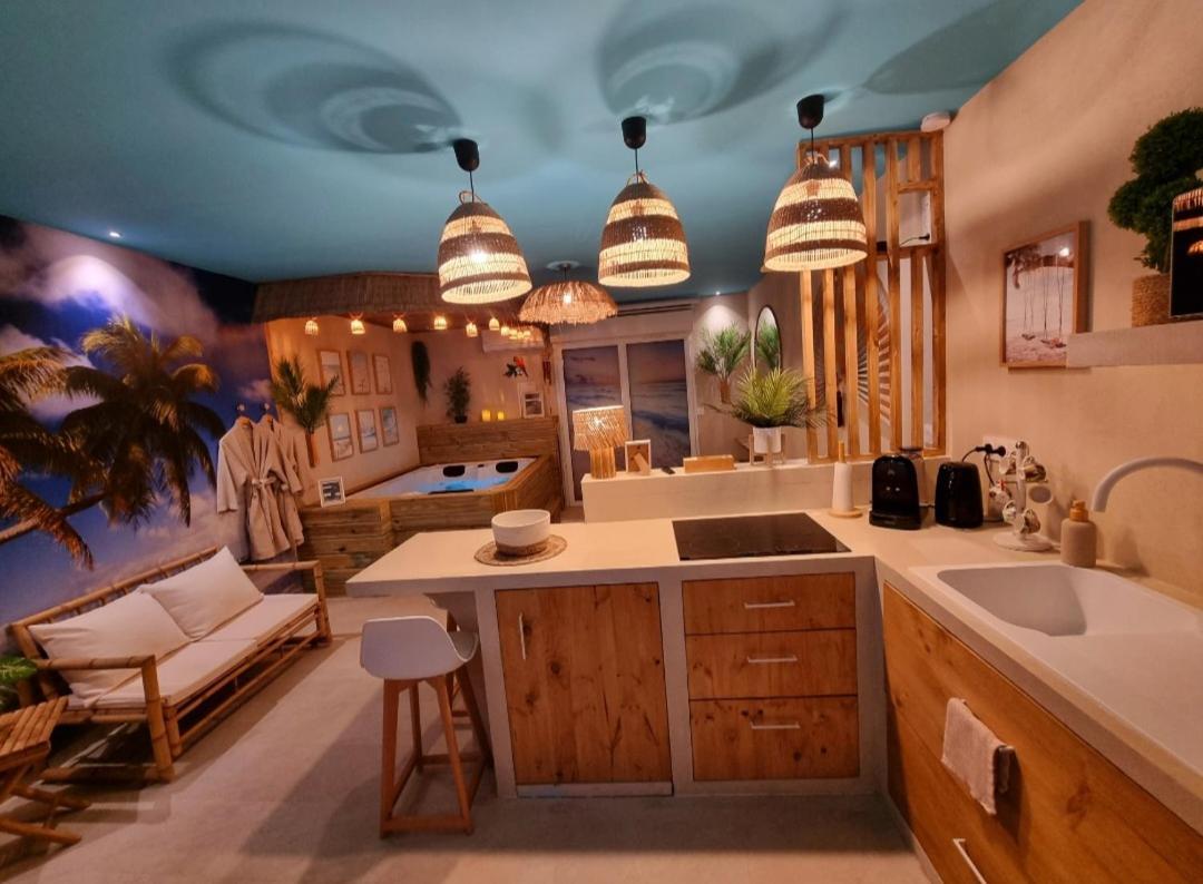 Les Spas De La Mer, Appart&Spa Aloha, 100M De La Plage, Plein Coeur Du Grau 르그로뒤후아 외부 사진