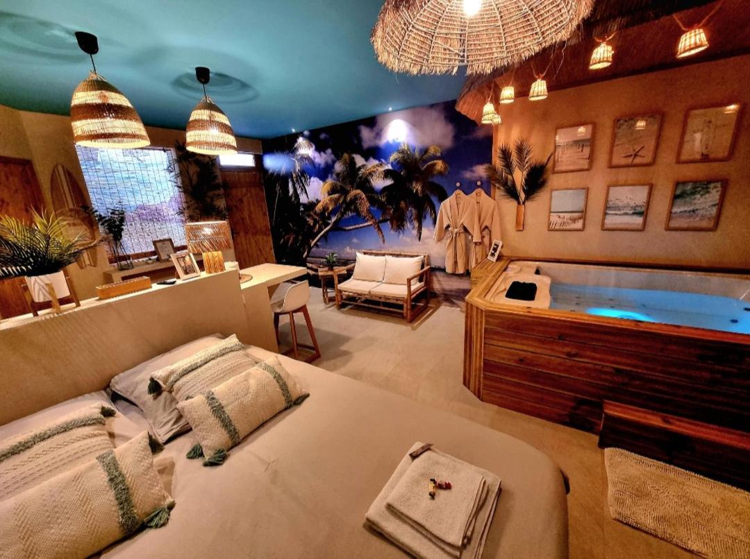 Les Spas De La Mer, Appart&Spa Aloha, 100M De La Plage, Plein Coeur Du Grau 르그로뒤후아 외부 사진